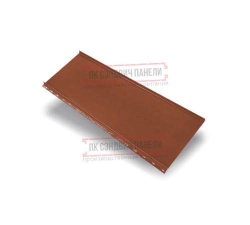 Кликфальц mini 0,45 Drap RAL8004 терракота с пленкой на замках