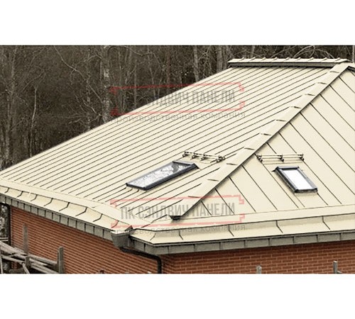 Кликфальц Pro 0,45 Полиэстер RAL1015 светлая слоновая кость с пленкой на замках