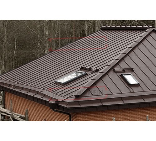 Кликфальц Pro 0,5 PurLite Мatt RAL8017 шоколад