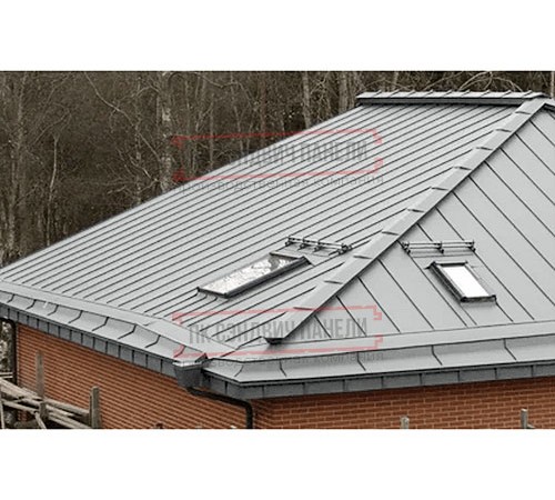 Кликфальц Pro 0,5 Satin RAL9006 бело-алюминиевый с пленкой на замках