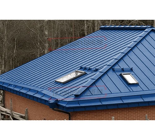 Кликфальц Pro 0,5 Satin RAL5005 сигнальный синий с пленкой на замках