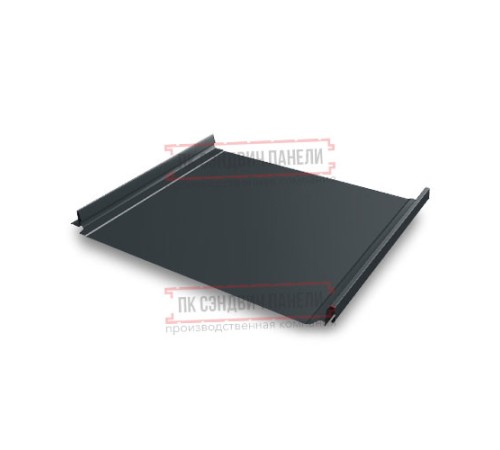 Кликфальц Pro 0,5 Satin Мatt RAL7016 антрацитово-серый с пленкой на замках