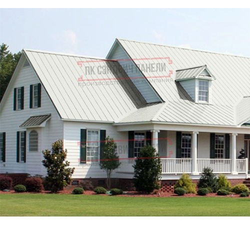 Кликфальц Pro Line 0,45 Полиэстер RAL9003 сигнаьлный белый с пленкой на замках