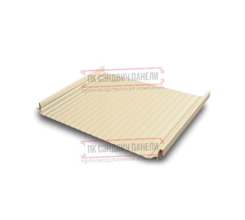 Кликфальц Pro Gofr 0,5 Satin RAL1015 светлая слоновая кость с пленкой на замках