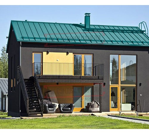 Кликфальц Pro Gofr 0,45 Полиэстер RAL5021 водная синь с пленкой на замках