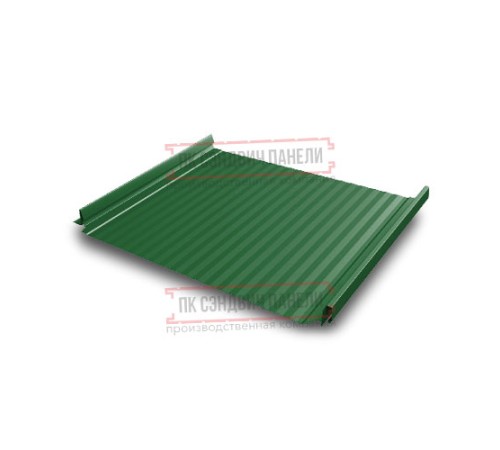 Кликфальц Pro Gofr 0,45 Полиэстер RAL6002 лиственно-зеленый с пленкой на замках