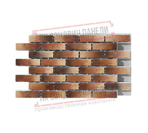 Термопанель White Hills Сити Брик Т378-40, толщина панели 60 мм