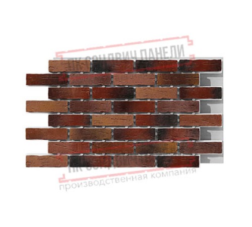 Термопанель White Hills Сити Брик Т378-70, толщина панели 60 мм