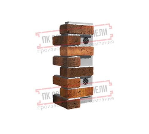Угловой элемент для термопанели White Hills Лондон Брик Т303-75, толщина 60 мм