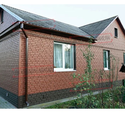 Термопанель White Hills Лондон Брик Т302-70, толщина панели 60 мм