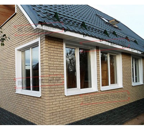 Термопанель White Hills Лондон Брик Т302-70, толщина панели 60 мм