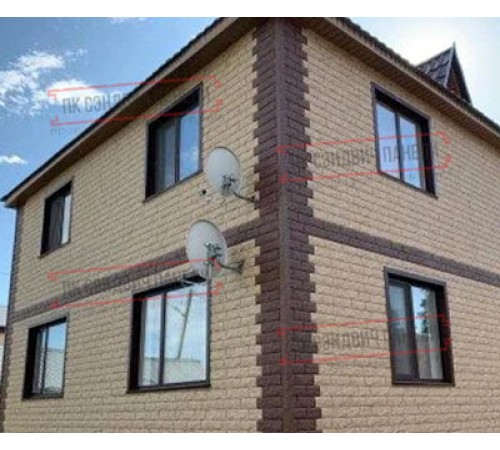 Термопанель White Hills Лондон Брик Т302-70, толщина панели 60 мм