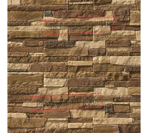 Угловой элемент линия "Светлые холмы" Каскад Рейндж 231-25 без шва