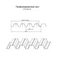 Продольно гнутый профнастил для укрытий конвейеров Н75ПГ-800, 0,5, нержавеющий