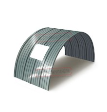 Продольно гнутый профнастил для укрытий конвейеров НС18ПГ-1170, 0,9, нержавеющий