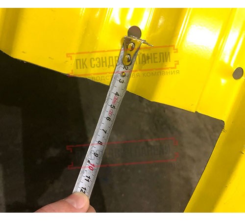 Продольно гнутый профнастил для укрытий конвейеров С17ПГ-1163, 0,6, нержавеющий