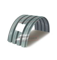 Продольно гнутый профнастил для укрытий конвейеров Н75ПГ-800, 0,6, нержавеющий