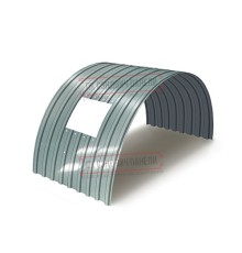 Продольно гнутый профнастил для укрытий конвейеров С17ПГ-1163, 0,6, нержавеющий
