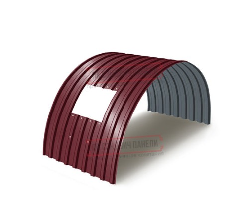 Продольно гнутый профнастил для укрытий конвейеров МП20ПГ-1150, 0,7, в полимерном покрытии
