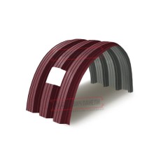 Продольно гнутый профнастил для укрытий конвейеров Н114ПГ-807, 0,5, в полимерном покрытии