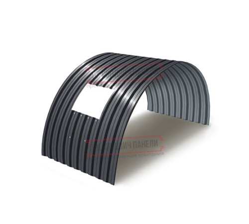 Продольно гнутый профнастил для укрытий конвейеров С21ПГ-1051, 0,9, в полимерном покрытии