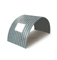 Продольно гнутый профнастил для укрытий конвейеров СС10ПГ-1160, 0,7, оцинкованный