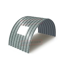 Продольно гнутый профнастил для укрытий конвейеров МП20ПГ-1150, 1,0, оцинкованный