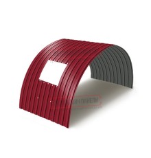 Продольно гнутый профнастил для укрытий конвейеров СС10ПГ-1160, 0,6, в полимерном покрытии