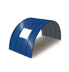 Продольно гнутый профнастил для укрытий конвейеров НС18ПГ-1170, 0,7, в полимерном покрытии