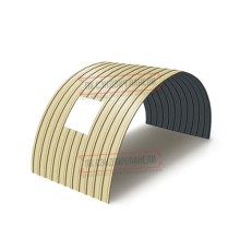 Продольно гнутый профнастил для укрытий конвейеров С10ПГ-1160, 0,5, в полимерном покрытии