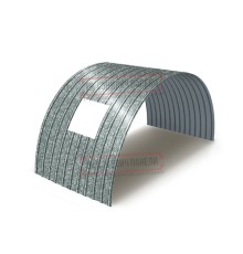 Продольно гнутый профнастил для укрытий конвейеров С18ПГ-1023, 0,7, оцинкованный