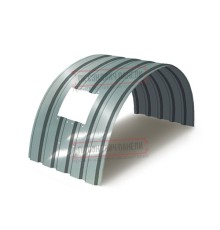 Продольно гнутый профнастил для укрытий конвейеров МП35ПГ-1076, 1,0, нержавеющий