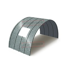 Продольно гнутый профнастил для укрытий конвейеров НС18ПГ-1170, 1,0, оцинкованный