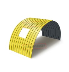 Продольно гнутый профнастил для укрытий конвейеров С10ПГ-1160, 0,6, в полимерном покрытии