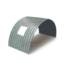 Продольно гнутый профнастил для укрытий конвейеров С10ПГ-1160, 0,8, оцинкованный