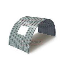 Продольно гнутый профнастил для укрытий конвейеров С17ПГ-1163, 0,6, оцинкованный