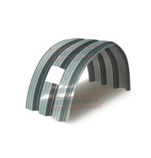 Продольно гнутый профнастил для укрытий конвейеров Н114ПГ-807, 0,5, нержавеющий