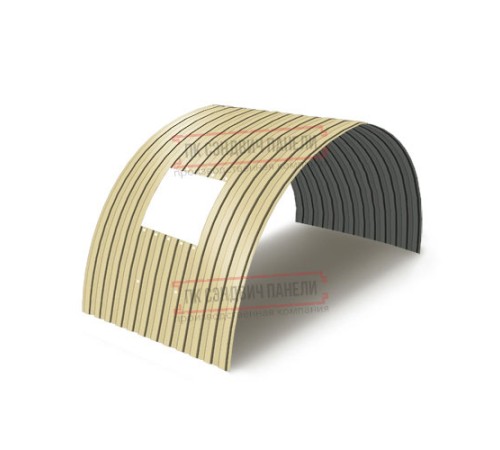 Продольно гнутый профнастил для укрытий конвейеров С8ПГ-1200, 0,5, в полимерном покрытии