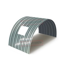 Продольно гнутый профнастил для укрытий конвейеров С15ПГ-1190, 1,0, нержавеющий