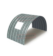 Продольно гнутый профнастил для укрытий конвейеров С15ПГ-1190, 0,6, оцинкованный