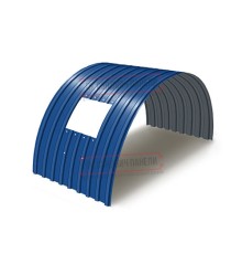 Продольно гнутый профнастил для укрытий конвейеров С17ПГ-1163, 0,6, в полимерном покрытии