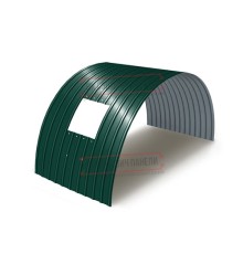 Продольно гнутый профнастил для укрытий конвейеров С18ПГ-1023, 0,8, в полимерном покрытии