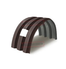 Продольно гнутый профнастил для укрытий конвейеров Н112ПГ-807, 1,0, в полимерном покрытии