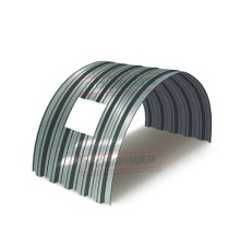 Продольно гнутый профнастил для укрытий конвейеров НС35ПГ-1060, 0,6, нержавеющий