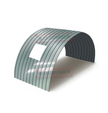 Продольно гнутый профнастил для укрытий конвейеров С10ПГ-1160, 0,6, нержавеющий