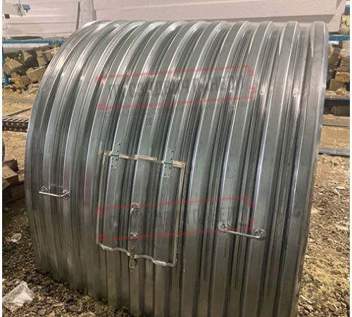 Продольно гнутый профнастил для укрытий конвейеров Н60ПГ-902, 0,9, оцинкованный