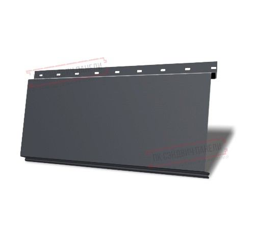 Линеарная панель-торцами гладкий-24хС/20, RAL 7024 Серый графит