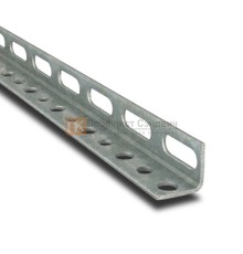 L-образный профиль перфорированный К237 50x36x2000-3,0 мм, горячеоцинкованный