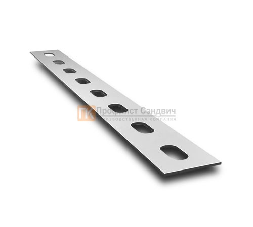 Перфорированная полоса ПП30 30x2000-1,5 мм, оцинкованная