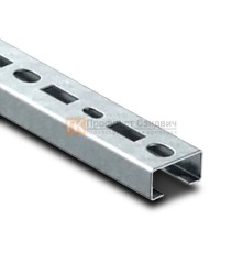 С-образный профиль перфорированный К108 40x20x2500-2,5 мм, оцинкованный